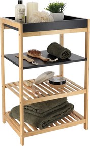 Ραφιέρα Δαπέδου 4 Θέσεων (43x33x70) T-D Black/Bamboo 98226195