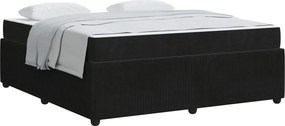vidaXL Σκελετός Κρεβατιού Μαύρο 180 x 200 cm ύφασμα