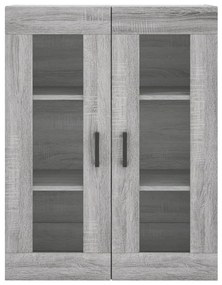 vidaXL Ντουλάπι Γκρι Sonoma 69,5 x 34 x 180 εκ. Επεξεργασμένο Ξύλο