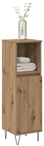 vidaXL Ντουλάπι μπάνιου Δρυς τεχνίτης 30x30x100 cm Κατασκευασμένο ξύλο