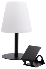 Επιτραπέζιο Φωτιστικό LED Φορητό MICHELLE Με Tag Μαύρο/Λευκό Μέταλλο/Πλαστικό 15.5x15.5x27.5cm