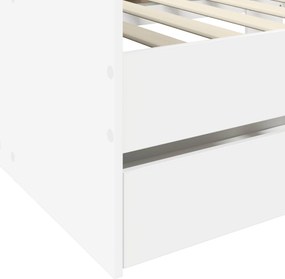 vidaXL Σκελετός κρεβατιού με αποθήκευση Λευκό 80 x 200 cm