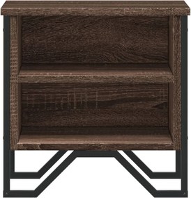 vidaXL Κομοδίνο Χρώμα Καφέ Δρυς 40 x 30 x 40 εκ. Επεξεργασμένο Ξύλο