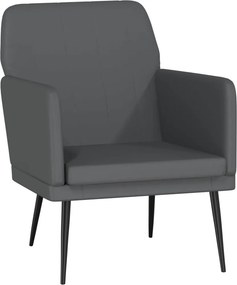 vidaXL Πολυθρόνα Γκρι 61 x 78 x 80 εκ. από Συνθετικό Δέρμα