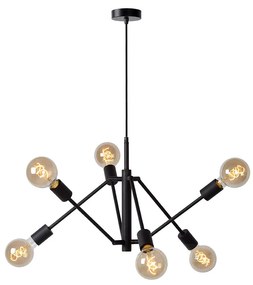 Φωτιστικό Κρεμαστό Lucide 21424-06-30 LESTER Μαύρο Ματ (Black Mat)