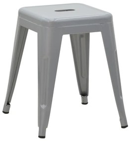 Stool Utopia metal grey matte 30x30x45cm 30x30x45 εκ.