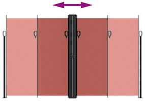 vidaXL Σκίαστρο Πλαϊνό Συρόμενο Τερακότα 200 x 1200 εκ.