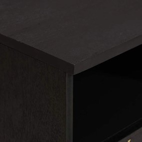 vidaXL Ντουλάπι TV με ράφι Μαύρο 100 x 33 x 46 εκ Στερεό ξύλο μάνγκο