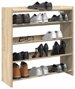 Ράφι παπουτσιών vidaXL Sonoma Oak 80x25x81 cm Κατασκευασμένο ξύλο