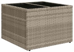vidaXL Σετ Καναπέ Κήπου με μαξιλάρι 5 pcs Ανοιχτό γκρι Πολυ ράταν