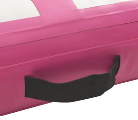 vidaXL Στρώμα Ενόργανης Φουσκωτό Ροζ 200 x 200 x 15 εκ. PVC με Τρόμπα
