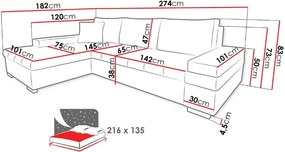 Γωνιακός καναπές Bangkok Mini-Kafe - Skouro kafe