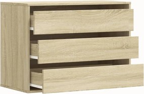 vidaXL Συρταριέρα Sonoma Δρυς 80x41x58 εκ. από Επεξεργ. Ξύλο