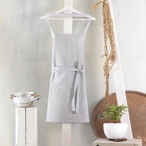 Ποδιά Κουζίνας Ολόσωμη Toulon Grey Ρυθμός 100% Cotton