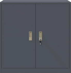 vidaXL Ντουλάπι αποθήκευσης Ανθρακί 90 x 40 x 90 cm Ατσάλι