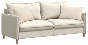 vidaXL Μαξιλάρι Καναπέ 2 pcs Μπεζ 60 x 40 cm ύφασμα