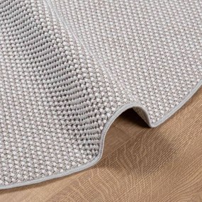 vidaXL Χαλιά χώρου Γύρος LUGO Κρεμ και Γκρι Ø 160 CM Πολυεστέρας