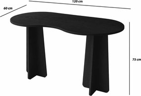 Γραφείο Μαύρο ERIBES 120x60x75