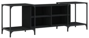 vidaXL Έπιπλο Τηλεόρασης Μαύρο 153x37x50 εκ. Επεξεργασμένο Ξύλο