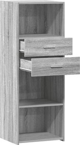 vidaXL Ντουλάπι Γκρι Sonoma 45x42,5x124 εκ. από Επεξεργασμένο Ξύλο