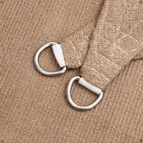vidaXL Πανί Σκίασης Taupe 4 x 4 x 4 μ. από HDPE 160 γρ./μ²