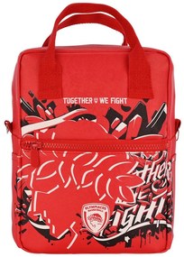 Τσάντα Φαγητού Ισοθερμική OLYMPIAKOS BC Together We Fight 00-29951 7Lt 20x14x27cm Red-Multi Estia Τεχνόδερμα