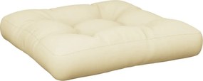 vidaXL Μαξιλάρι Παλέτας Κρεμ 60 x 60 x 12 εκ. Υφασμάτινο