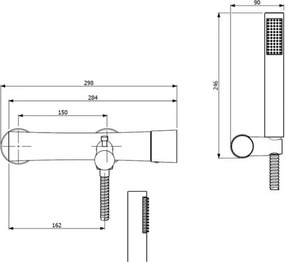 Orabella Element 10102 Chrome - Μπαταρία λουτρού