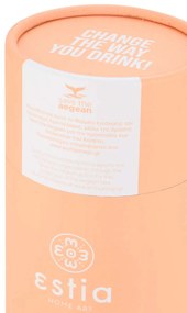 ESTIA ΘΕΡΜΟΣ TRAVEL CUP SAVE THE AEGEAN 500ml PEACH FUZZ