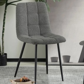 Καρέκλα Τραπεζαρίας (55x45x88) Spitishop Stol Bukle Grey