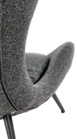 ATLANTIS leisure armchair dark grey/ black DIOMMI V-CH-ATLANTIS-FOT