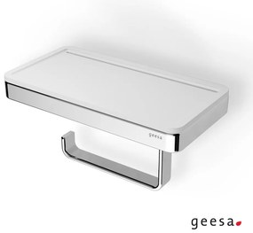 Χαρτοθήκη με Εταζέρα 21x10,8 εκ. Frame Geesa Chr/White Matt 8824-300