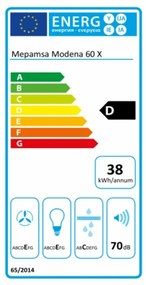 Συμβατικός Απορροφητήρας Mepamsa Modena 60 cm