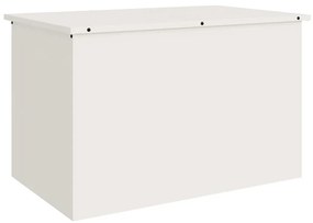 vidaXL Κουτί αποθήκευσης εξωτερικών χώρων Λευκό 80 x 50,5 x 50 εκ.