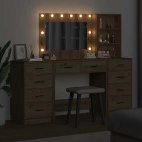 vidaXL Τραπέζι περιποίησης 3 pcs Artisan Oak Επεξεργασμένο ξύλο