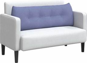 vidaXL Μαξιλάρι Πλάτης Μπλε τζην 140 x 24 x 50 εκ ύφασμα