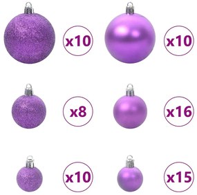 vidaXL Τεχνητό προφωτισμένο Χριστουγεννιάτικο δέντρο Πράσινο 240 cm