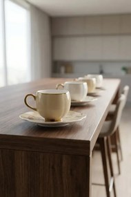 Σετ πορσελάνινων φλιτζανιών καφέ για 6 άτομα Πολύχρωμο