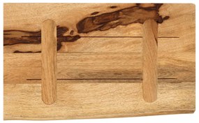 vidaXL Επιφάνεια Τραπεζιού 60x20x2,5 εκ. Live Edge Μασίφ Ξύλο Μάνγκο