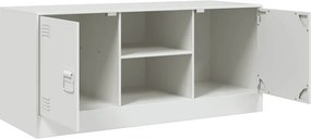vidaXL Έπιπλο Τηλεόρασης Λευκό 99x39x44 εκ. από Ατσάλι