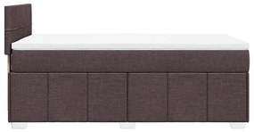 ΚΡΕΒΑΤΙ BOXSPRING ΜΕ ΣΤΡΩΜΑ ΣΚΟΥΡΟ ΚΑΦΕ 100X200 ΕΚ. ΥΦΑΣΜΑΤΙΝΟ 3286982