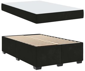 vidaXL Σκελετός κρεβατιού με στρώμα Μαύρο 120 x 200 cm Βελούδο
