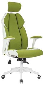 14240019 Καρέκλα Γραφείου ZHNOBIA Πράσινο/Λευκό 63x67.5x120-128cm , 1 Τεμάχιο