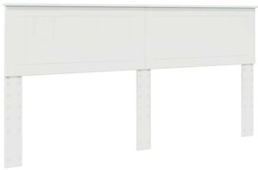 vidaXL Κεφαλάρι με κεφαλάρι Λευκό 180 cm Επεξεργασμένο ξύλο