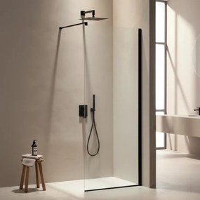 Tema Walk-In Nano Black Matt 120x195 - Διαχωριστικό Ντους