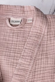 Unisex Bathrobe Kimono - Powder Powder