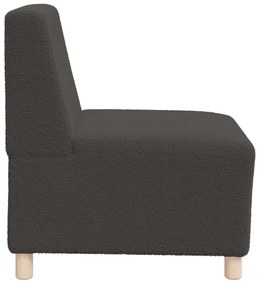 vidaXL Μοναδικός Καναπές χωρίς Χερούλια 2 pcs Σκούρο γκρι