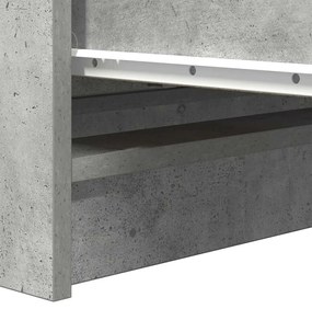 Sideboard Μπετόν Γκρι 80x35x99 cm Κατασκευασμένο ξύλο - Γκρι