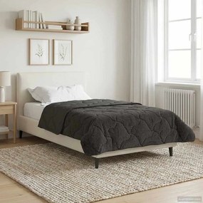 vidaXL Χειμερινό Παπλωματοθήκη 155 x 220 cm Χειμώνας Ανθρακί