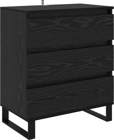 vidaXL Πλαϊνό γραφείο Μαύρη Οξυά 60 x 35 x 70 cm Επεξεργασμένο ξύλο